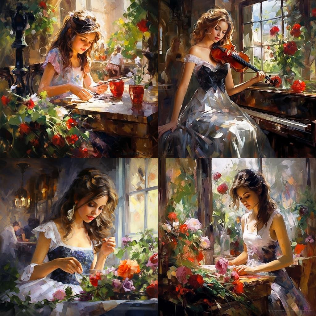 Inessa Garmash style, Midjourney V5.2, render 1 of 4