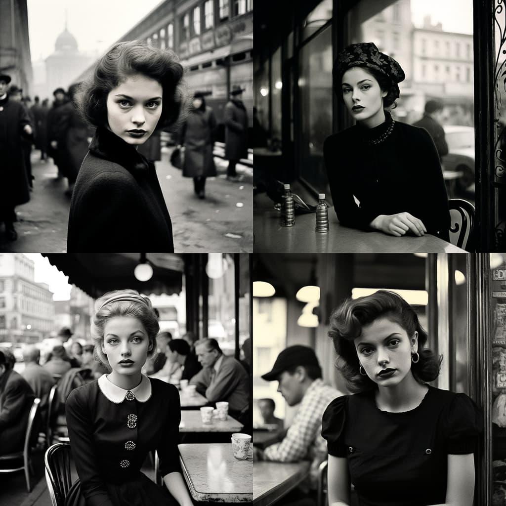 Inge Morath style, Midjourney V5.2, render 1 of 4