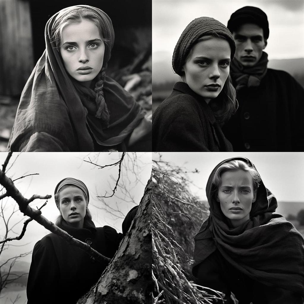 Ingmar Bergman style, Midjourney V5.2, render 1 of 4