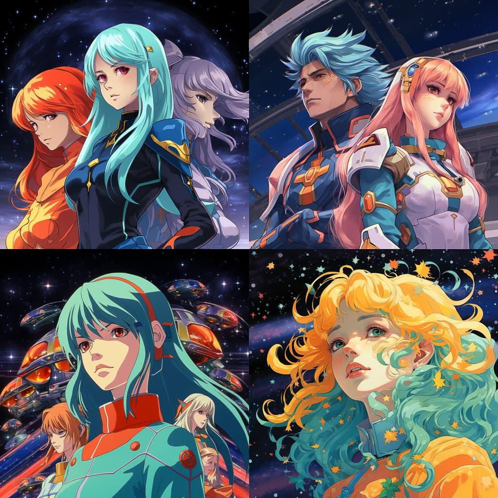Interstella 5555 style, Midjourney V5.2, render 1 of 4