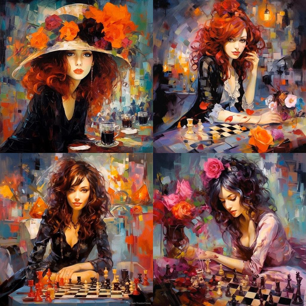Irene Sheri Vishnevskaya style, Midjourney V5.2, render 1 of 4