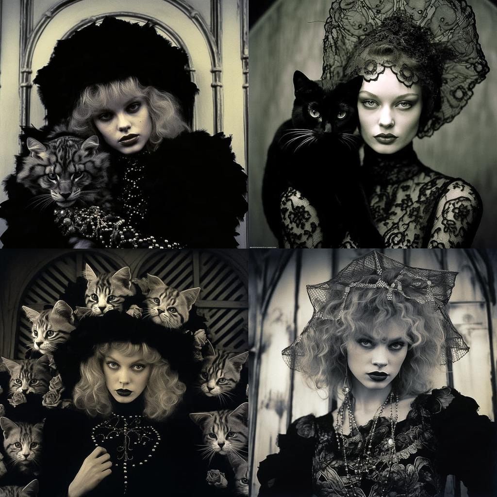 Irina Ionesco style, Midjourney V5.2, render 1 of 4