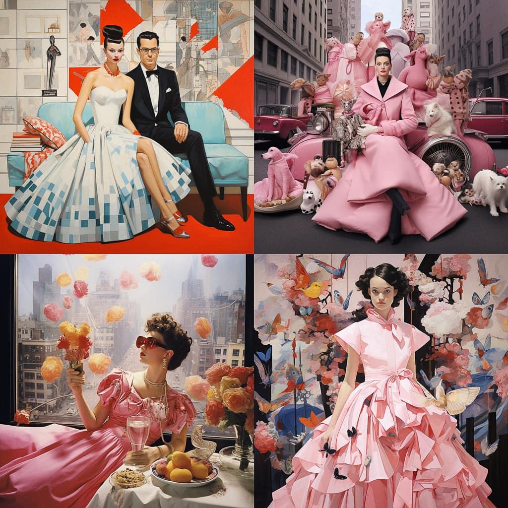 Isaac Mizrahi style, Midjourney V5.2, render 1 of 4
