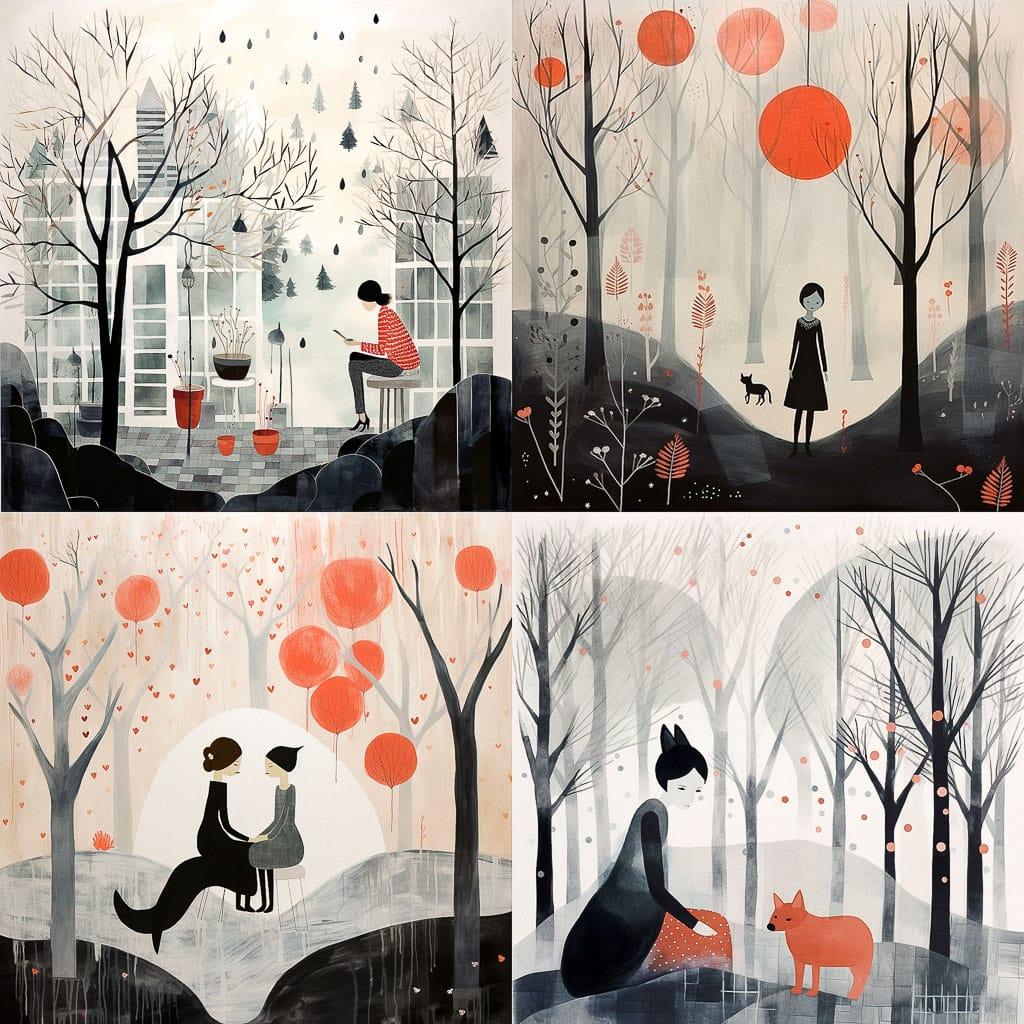 Isabelle Arsenault style, Midjourney V5.2, render 1 of 4