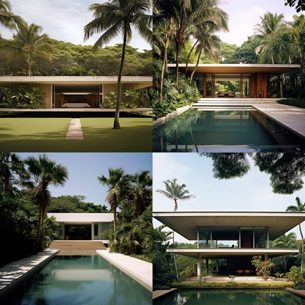 Isay Weinfeld style, Midjourney V5.2, render 1 of 4