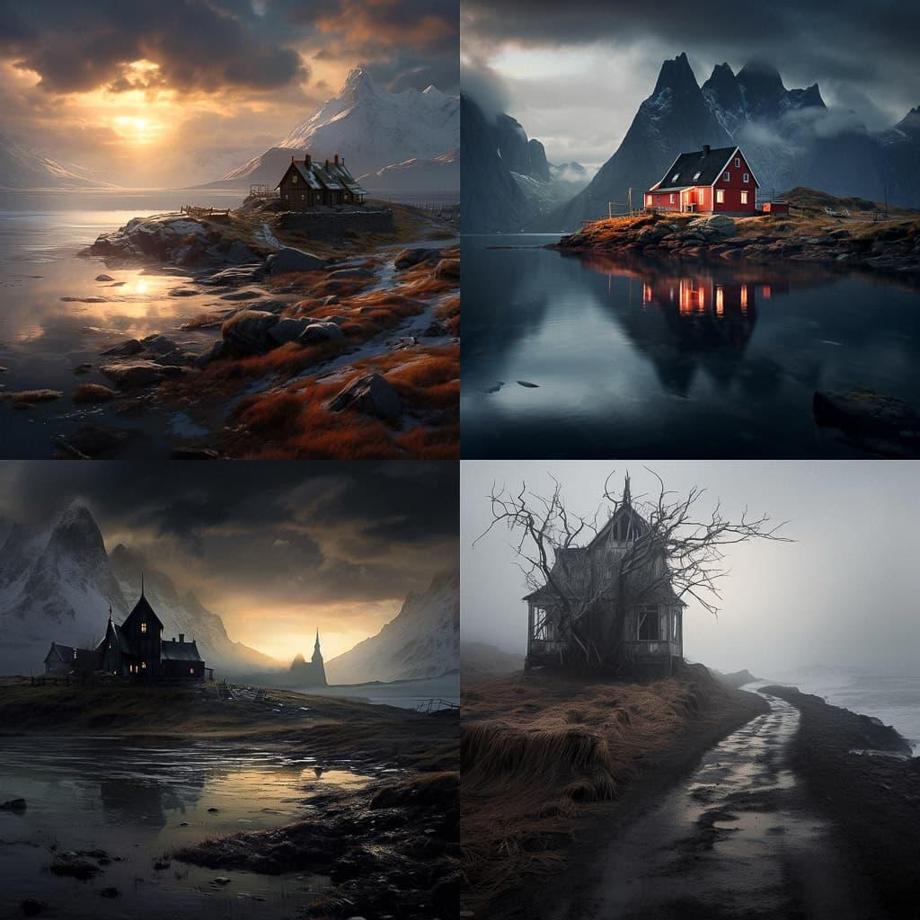 Iurie Belegurschi style, Midjourney V5.2, render 1 of 4