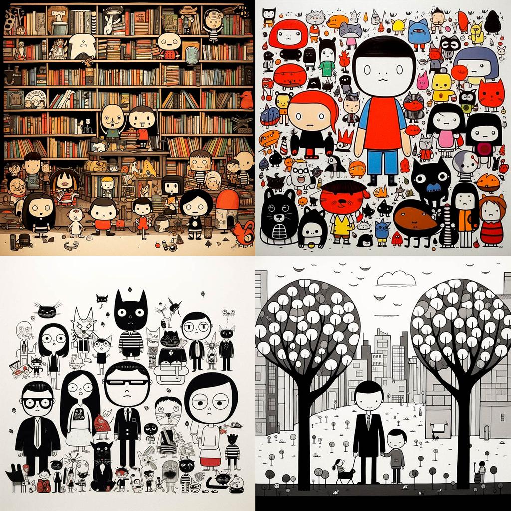 Ivan Brunetti style, Midjourney V5.2, render 1 of 4