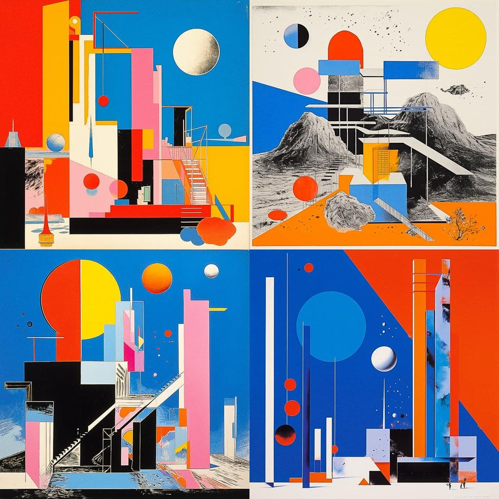 Ivan Chermayeff style, Midjourney V5.2, render 1 of 4
