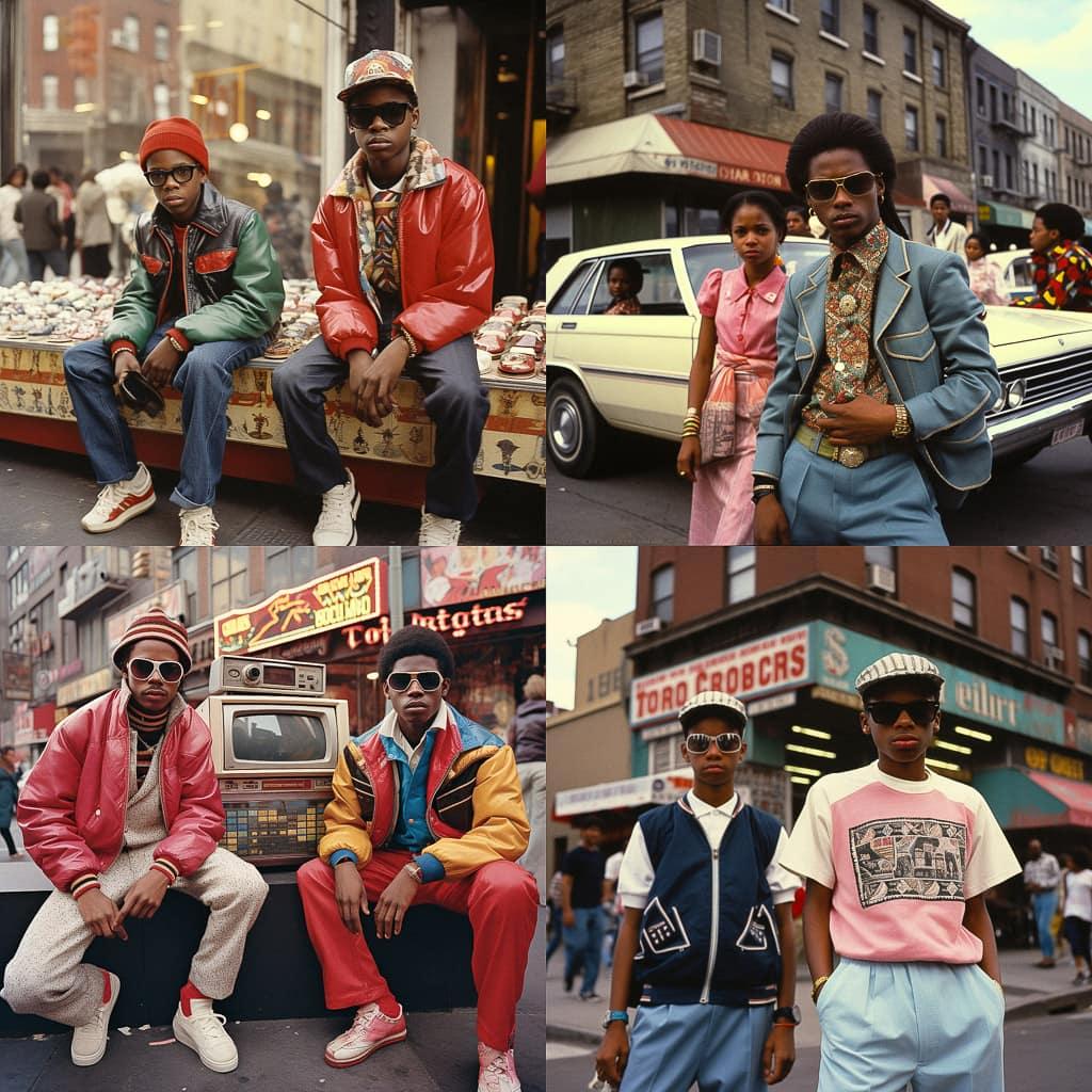 Jamel Shabazz style, Midjourney V5.2, render 1 of 4
