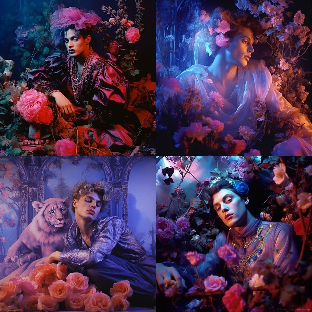 James Bidgood style, Midjourney V5.2, render 1 of 4