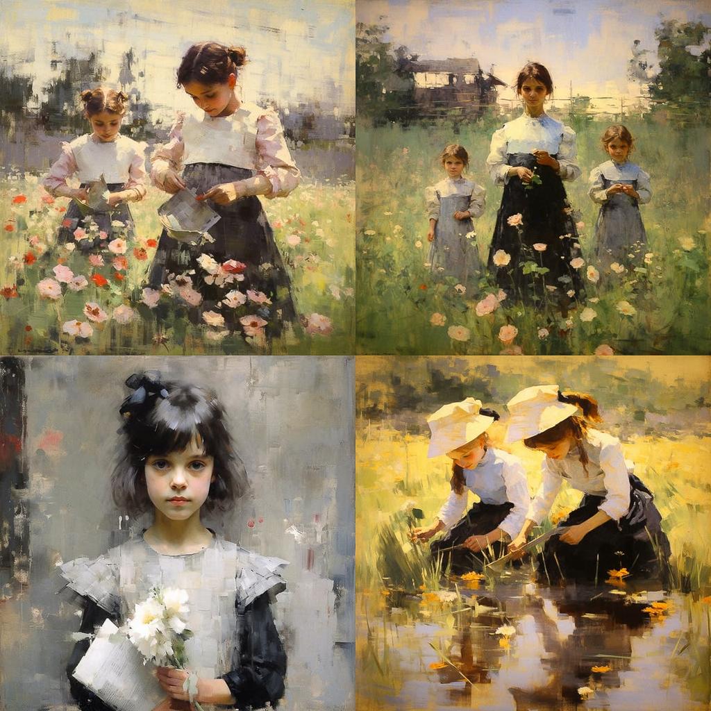 James Guthrie style, Midjourney V5.2, render 1 of 4