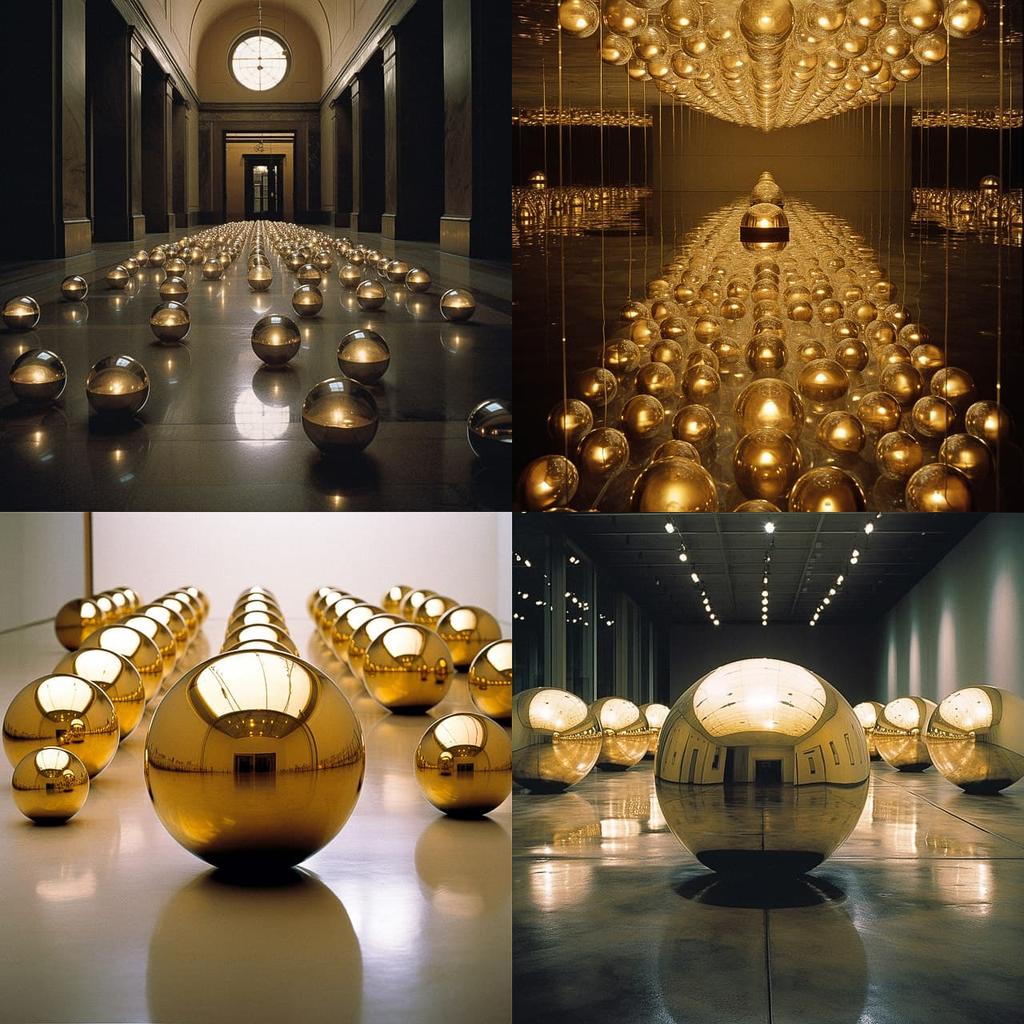 James Lee Byars style, Midjourney V5.2, render 1 of 4