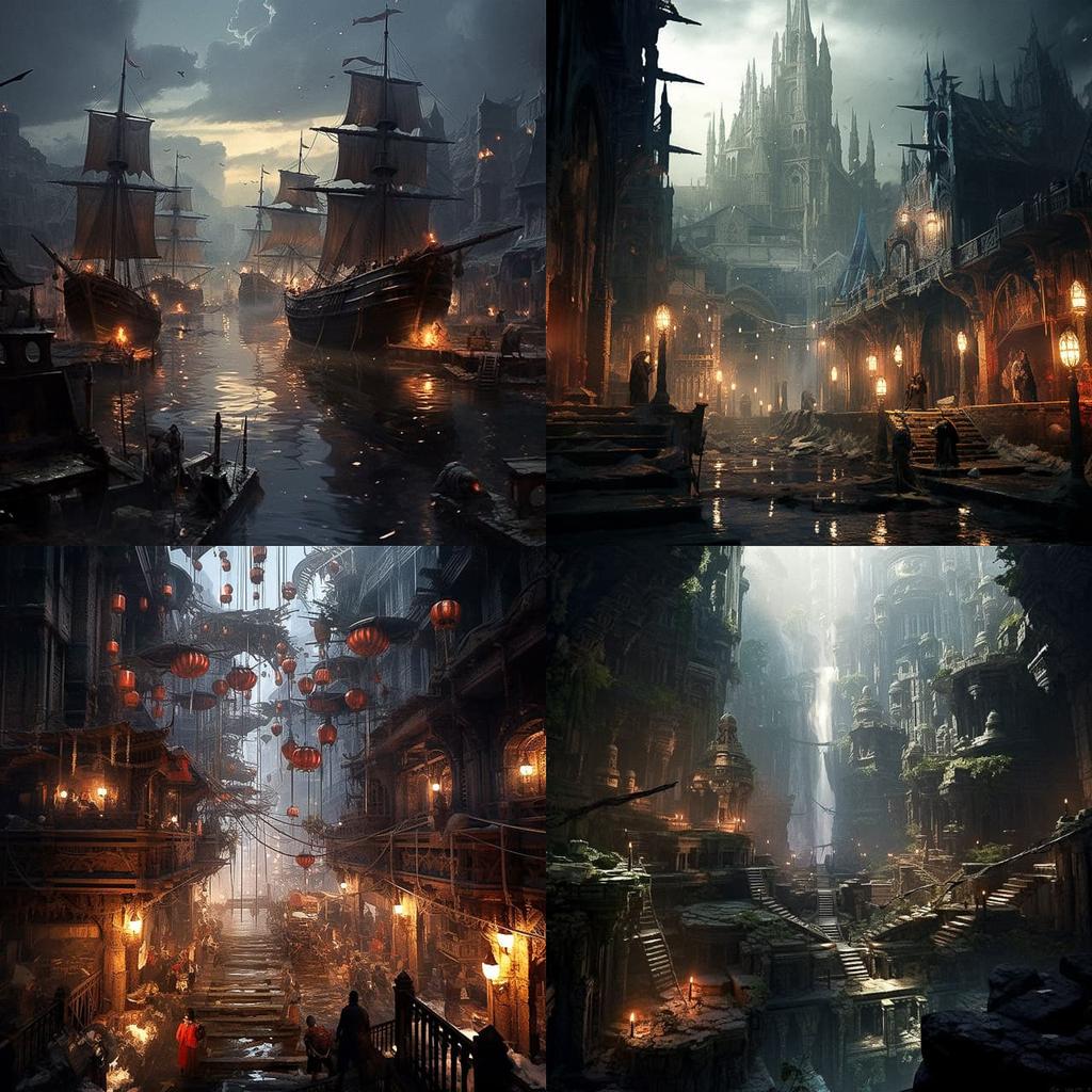 James Paick style, Midjourney V5.2, render 1 of 4