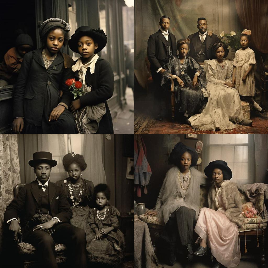 James Van Der Zee style, Midjourney V5.2, render 1 of 4