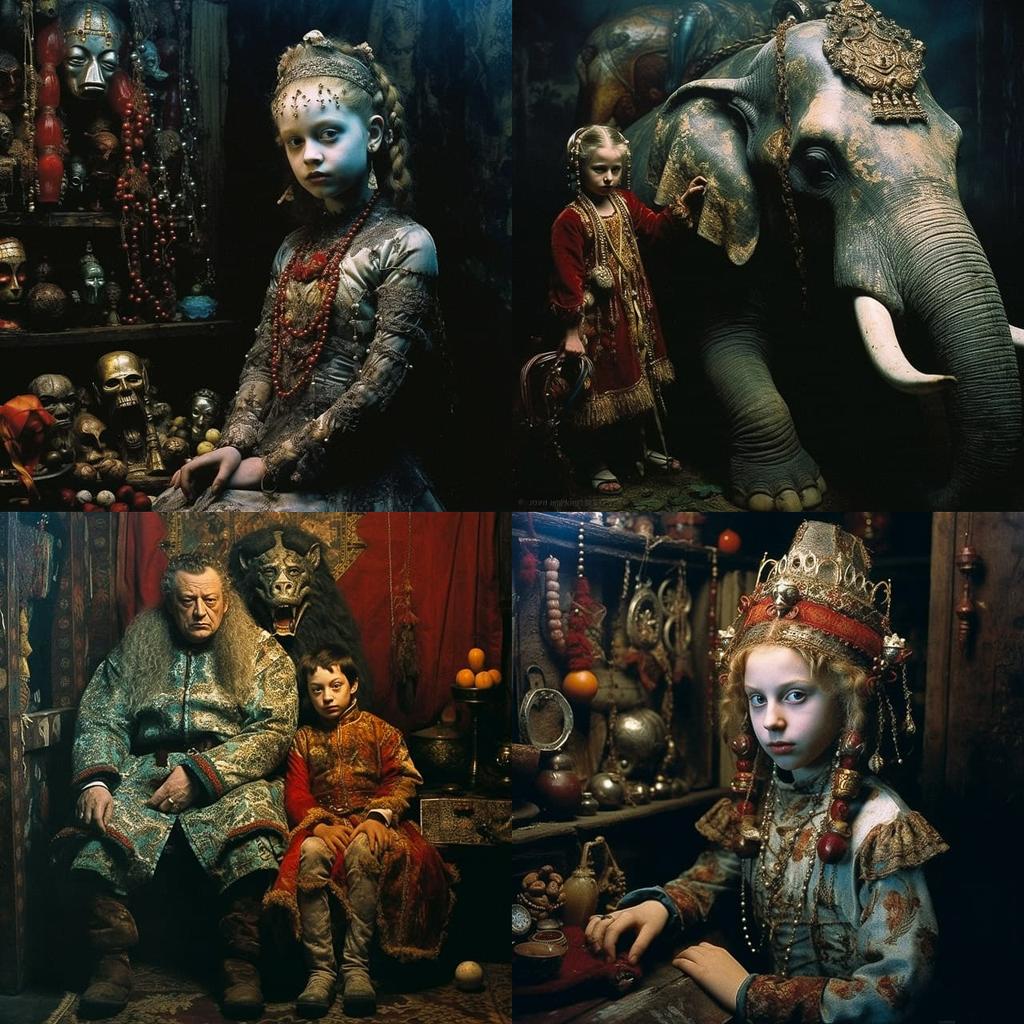 Jan Saudek style, Midjourney V5.2, render 1 of 4
