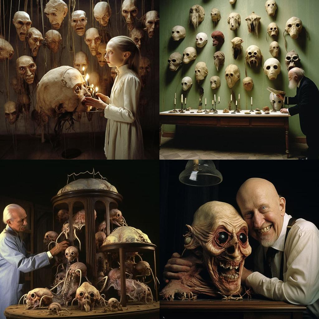 Jan Svankmajer style, Midjourney V5.2, render 1 of 4