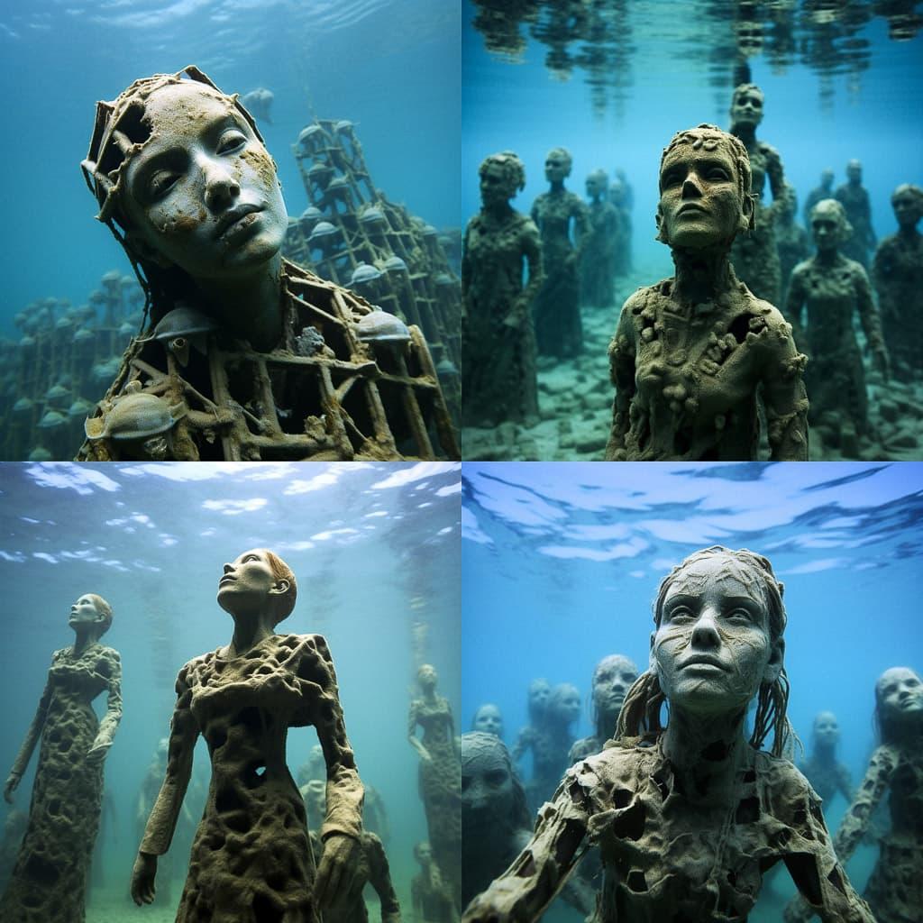 Jason deCaires Taylor style, Midjourney V5.2, render 1 of 4