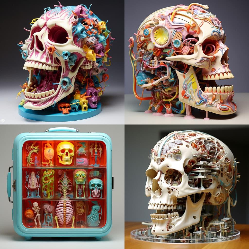 Jason Freeny style, Midjourney V5.2, render 1 of 4