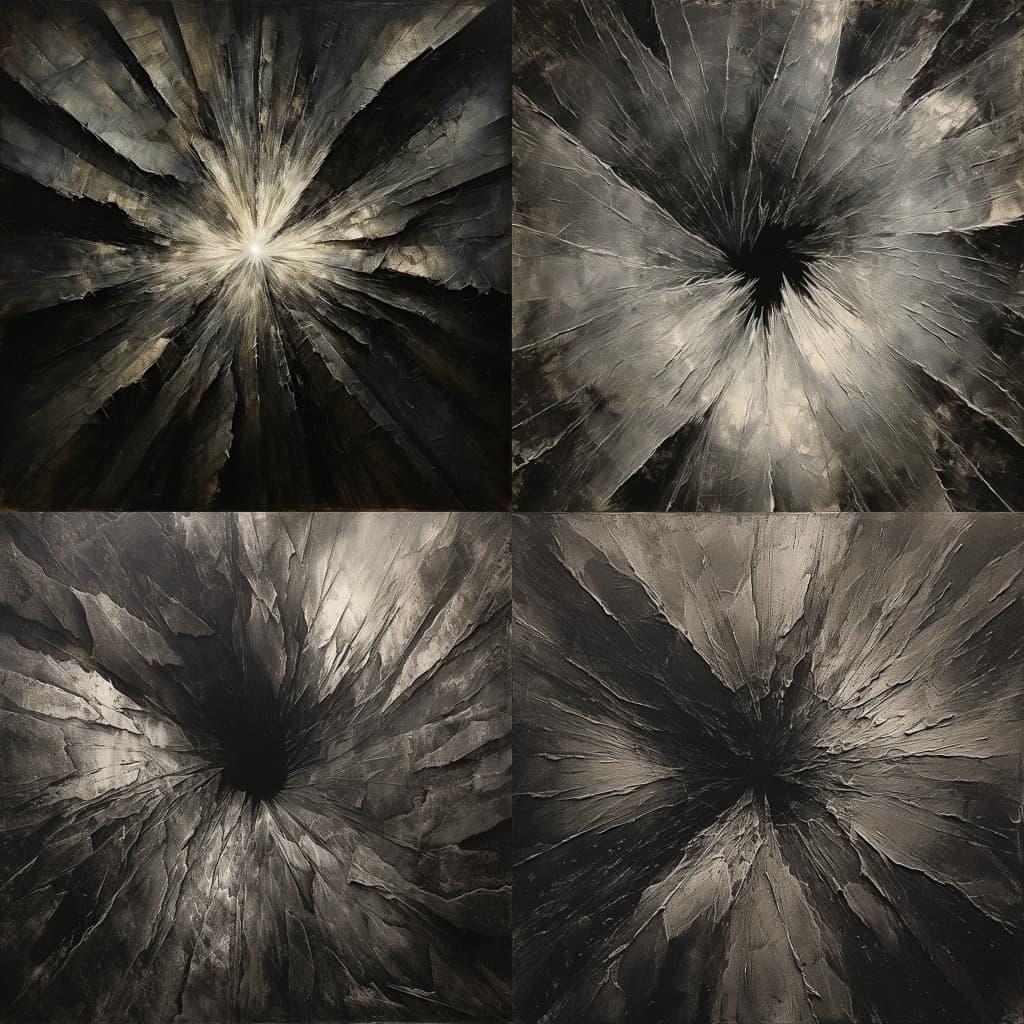 Jay DeFeo style, Midjourney V5.2, render 1 of 4