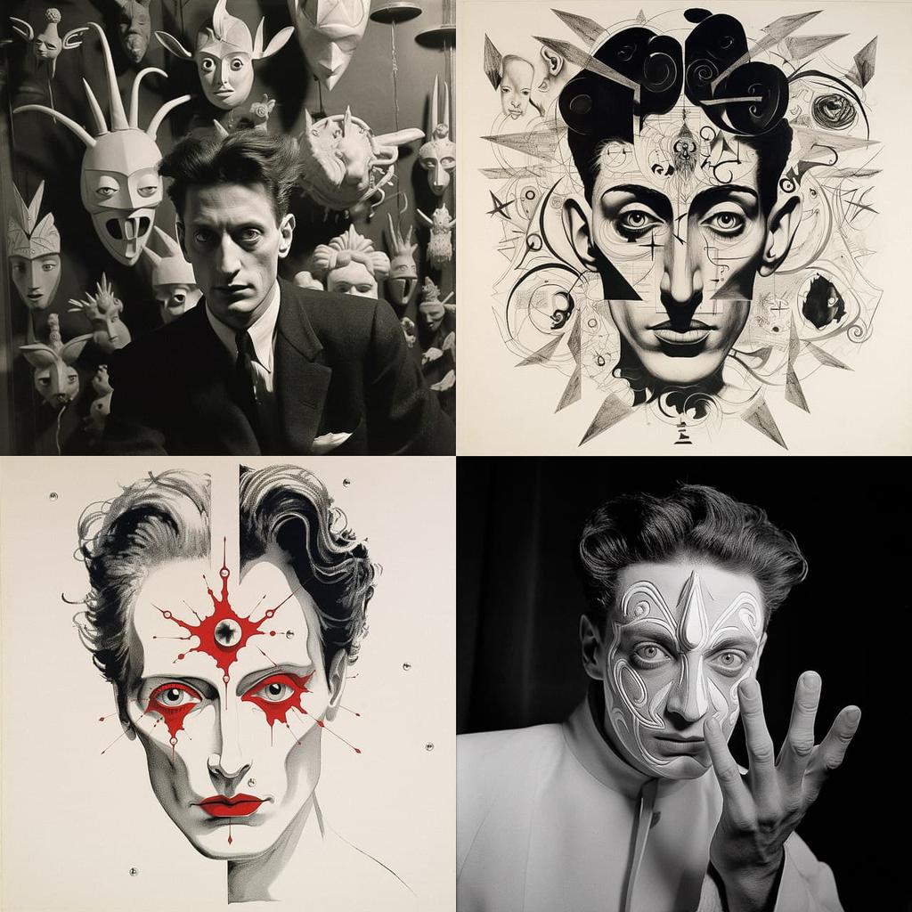 Jean Cocteau style, Midjourney V5.2, render 1 of 4