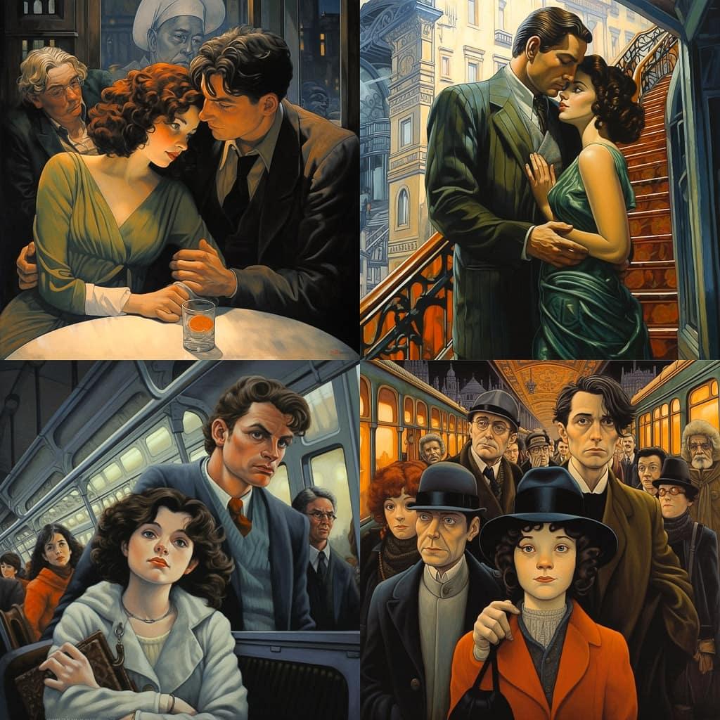 Jean-Pierre Gibrat style, Midjourney V5.2, render 1 of 4