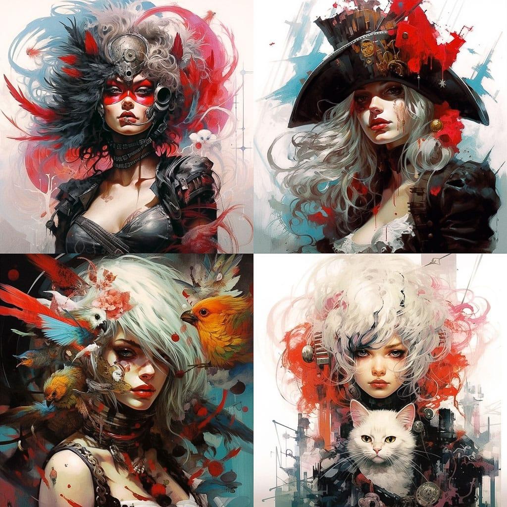 Jean-Sebastien Rossbach style, Midjourney V5.2, render 1 of 4