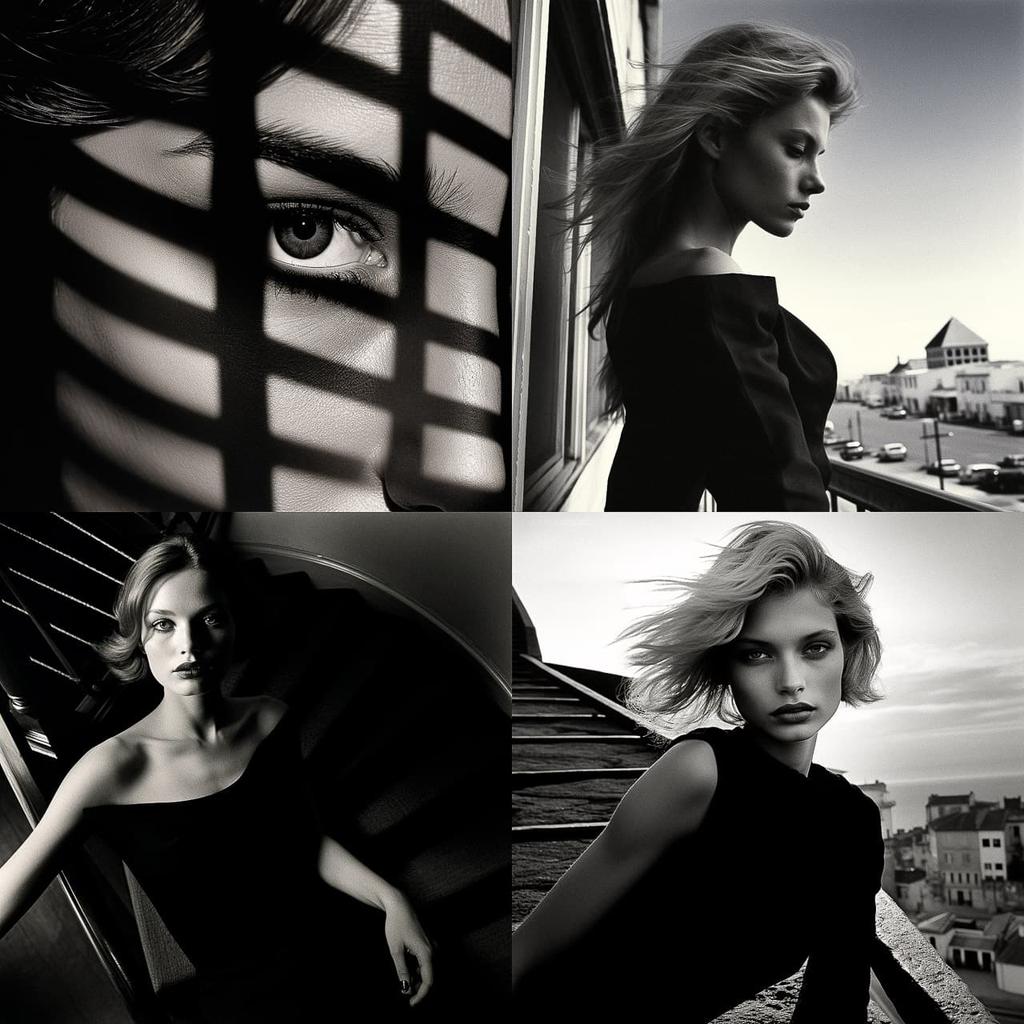 Jeanloup Sieff style, Midjourney V5.2, render 1 of 4