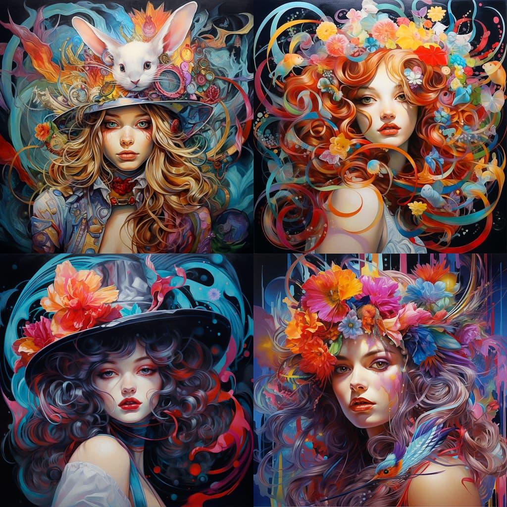 Jeannette Guichard-Bunel style, Midjourney V5.2, render 1 of 4