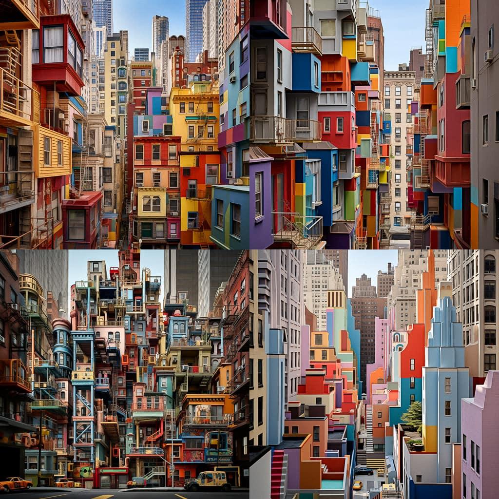 Jeffrey Milstein style, Midjourney V5.2, render 1 of 4