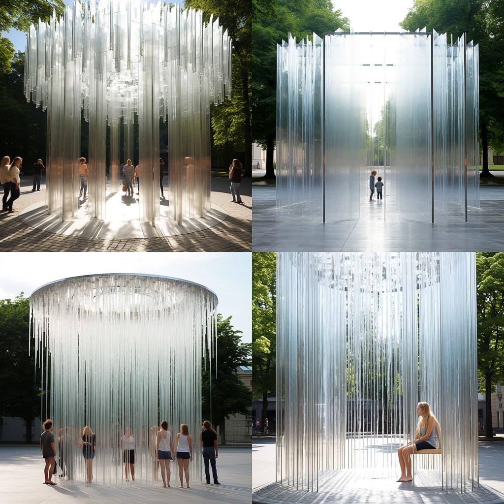 Jeppe Hein style, Midjourney V5.2, render 1 of 4