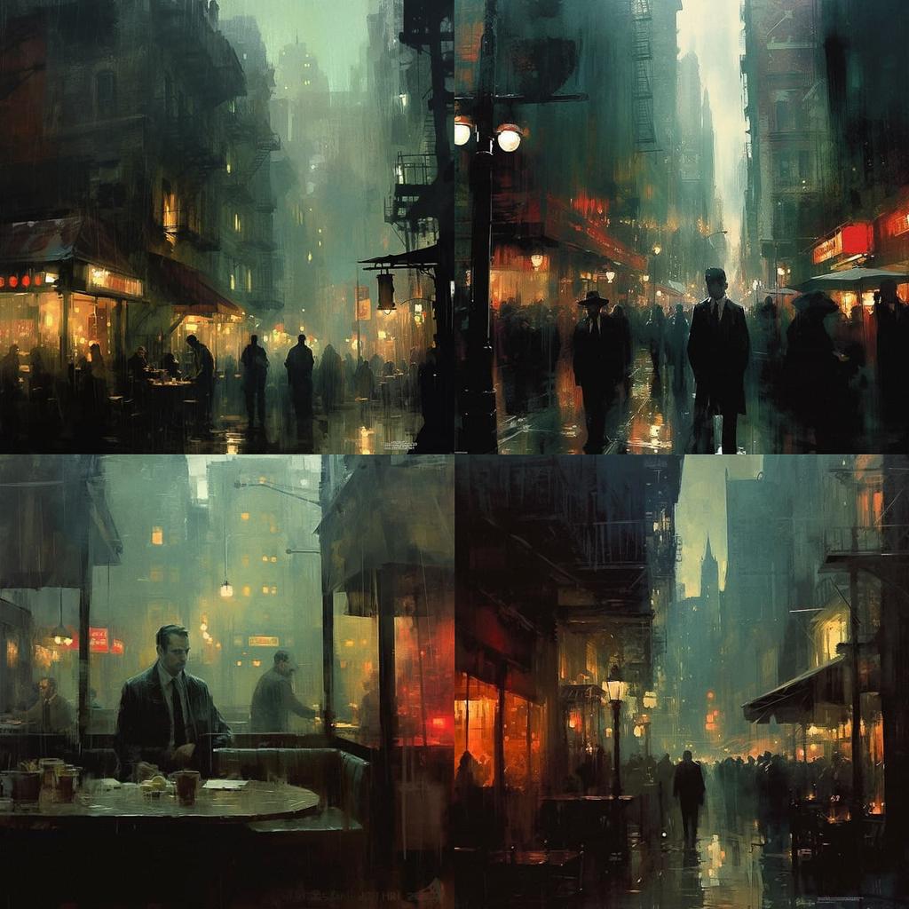 Jeremy Mann style, Midjourney V5.2, render 1 of 4