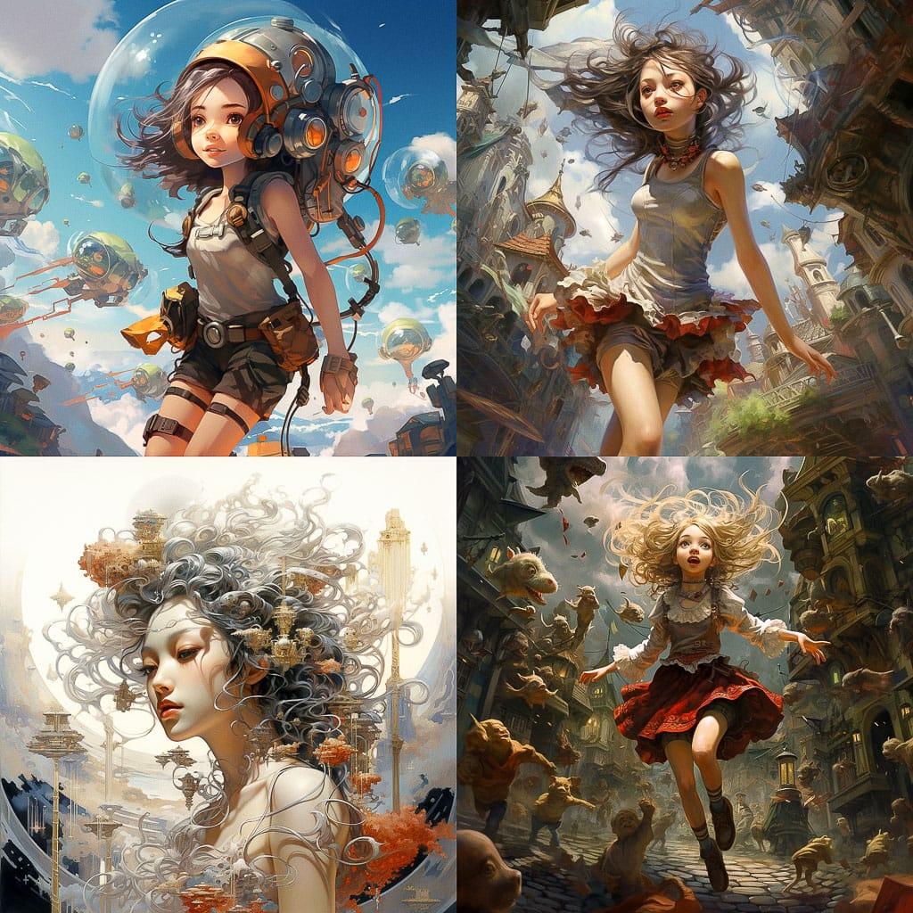 Jim Cheung style, Midjourney V5.2, render 1 of 4
