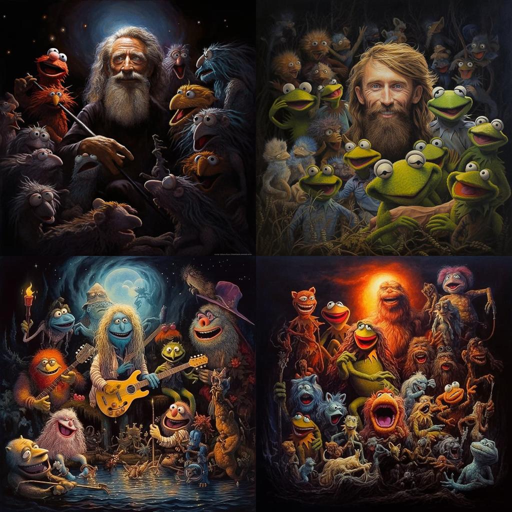 Jim Henson style, Midjourney V5.2, render 1 of 4