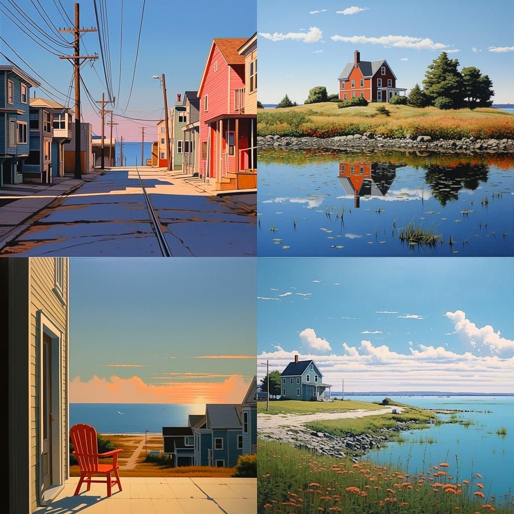 Jim Holland style, Midjourney V5.2, render 1 of 4