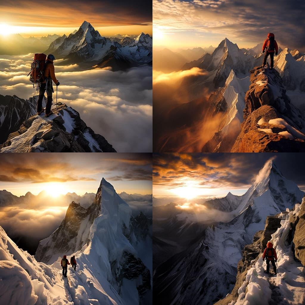 Jimmy Chin style, Midjourney V5.2, render 1 of 4