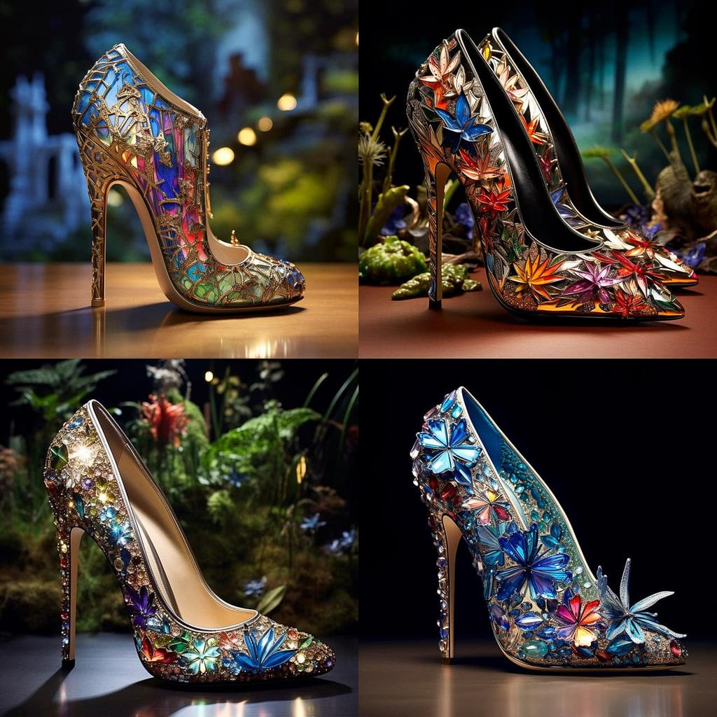 Jimmy Choo style, Midjourney V5.2, render 1 of 4