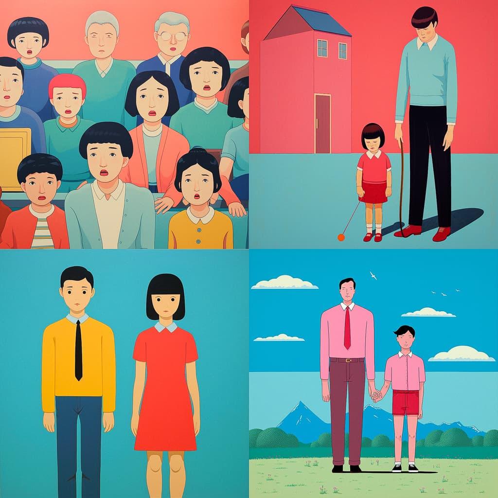 Joan Cornella style, Midjourney V5.2, render 1 of 4