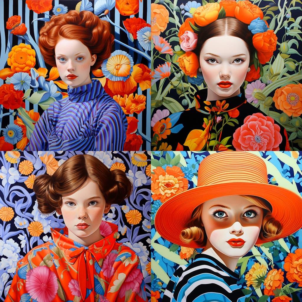 Jocelyn Hobbie style, Midjourney V5.2, render 1 of 4