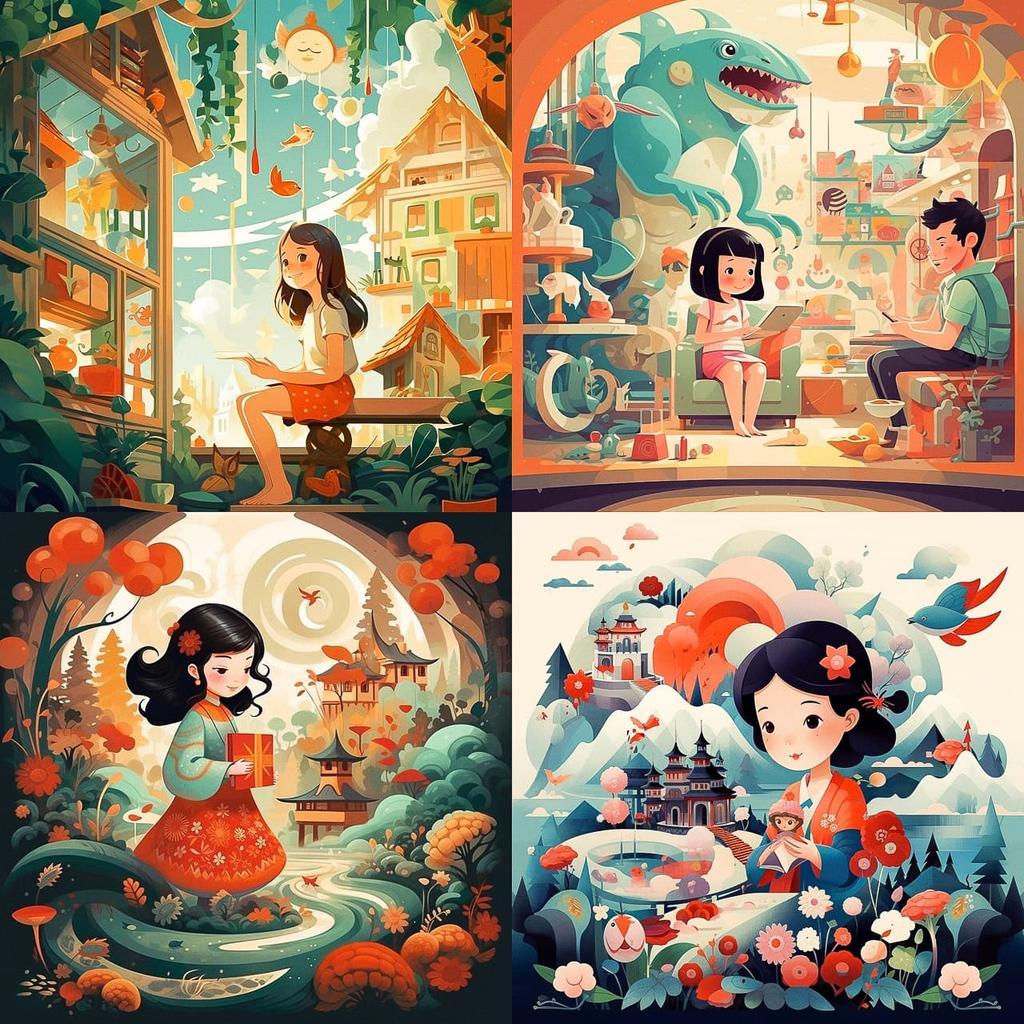 Joey Chou style, Midjourney V5.2, render 1 of 4