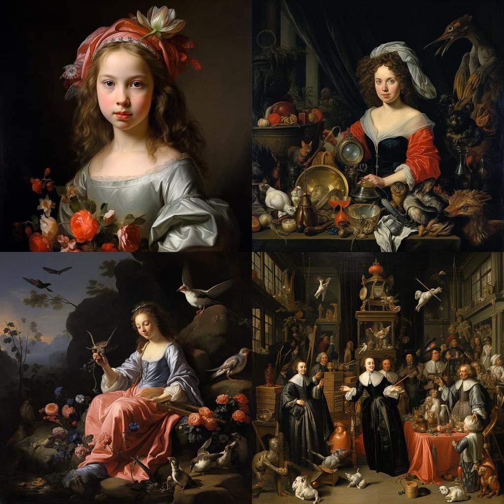 Johannes Cornelisz Verspronck style, Midjourney V5.2, render 1 of 4