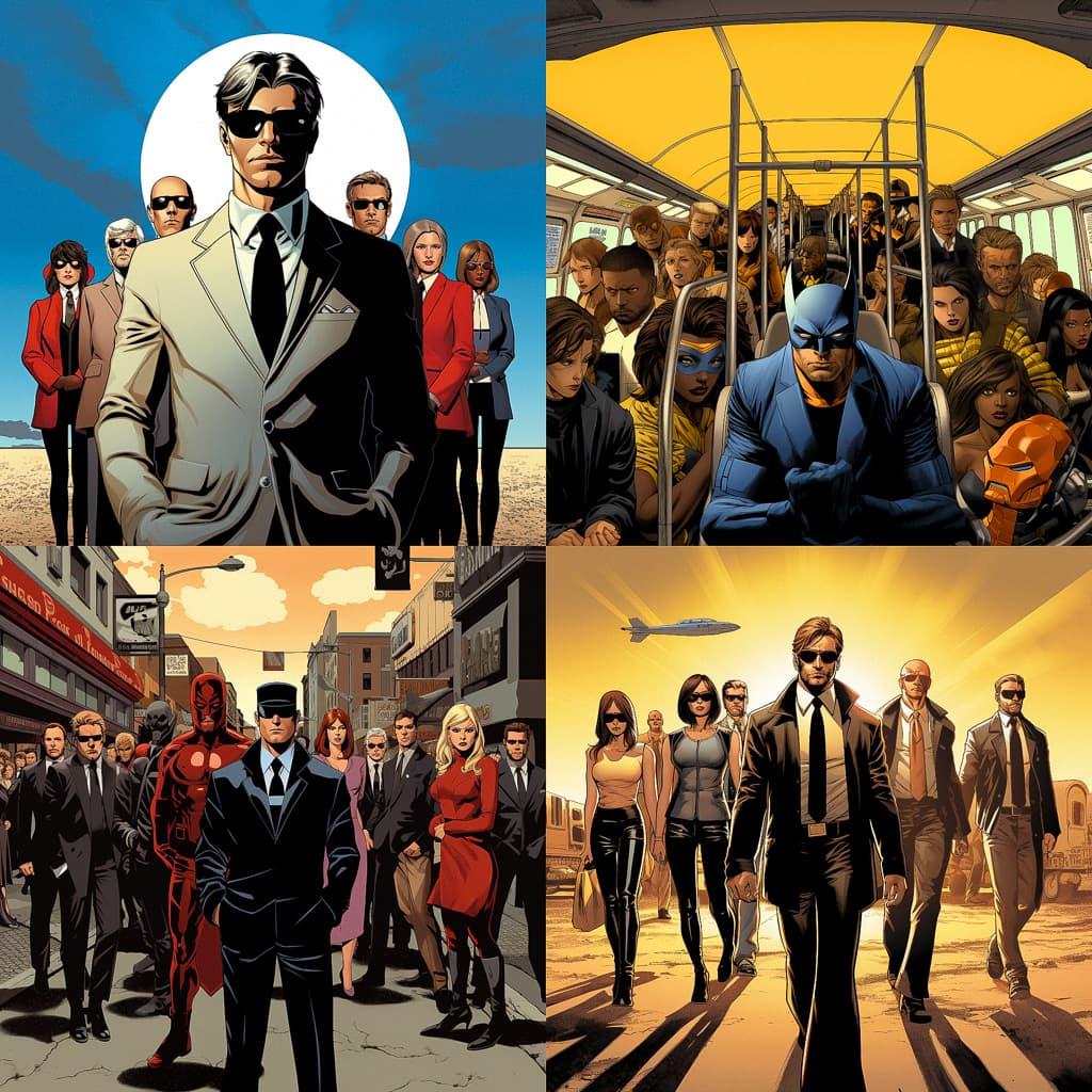 John Cassaday style, Midjourney V5.2, render 1 of 4