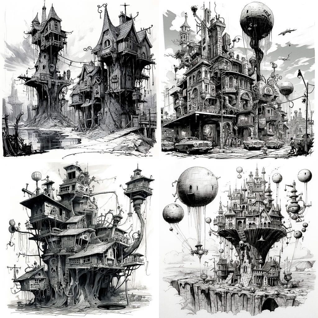John Darkow style, Midjourney V5.2, render 1 of 4