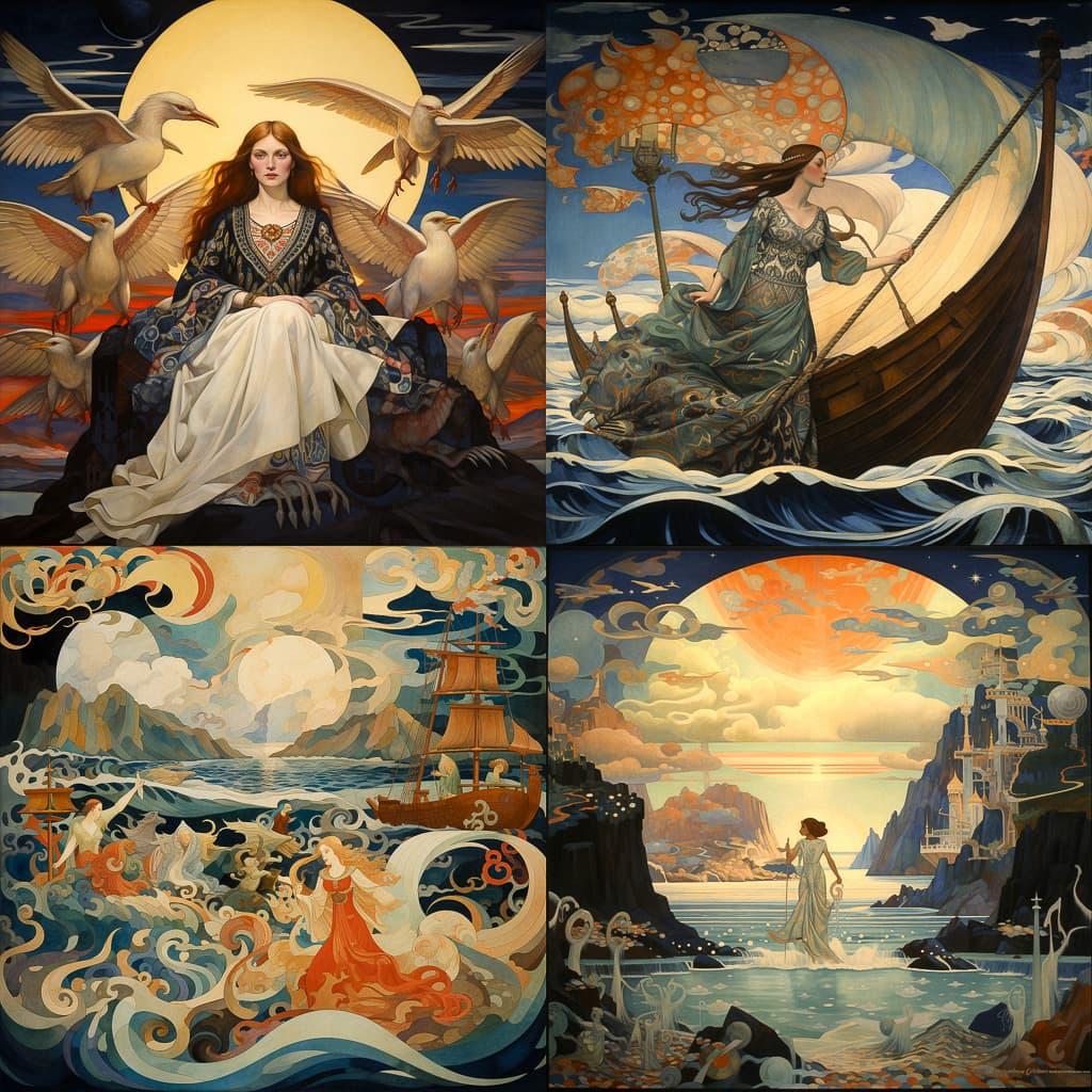 John Duncan style, Midjourney V5.2, render 1 of 4
