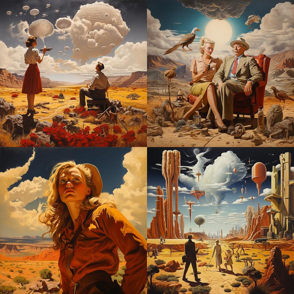 John Ford style, Midjourney V5.2, render 1 of 4