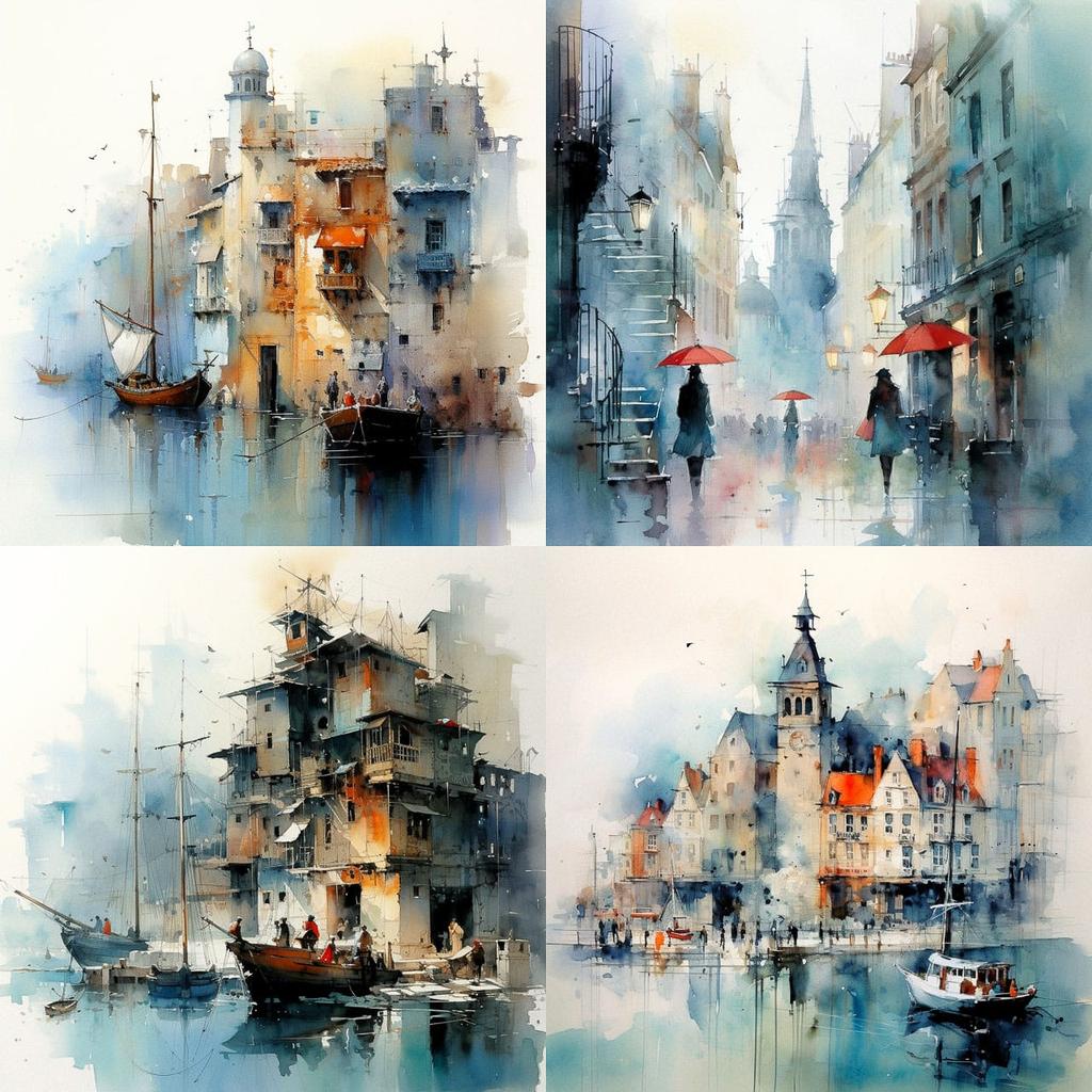 John Lovett style, Midjourney V5.2, render 1 of 4