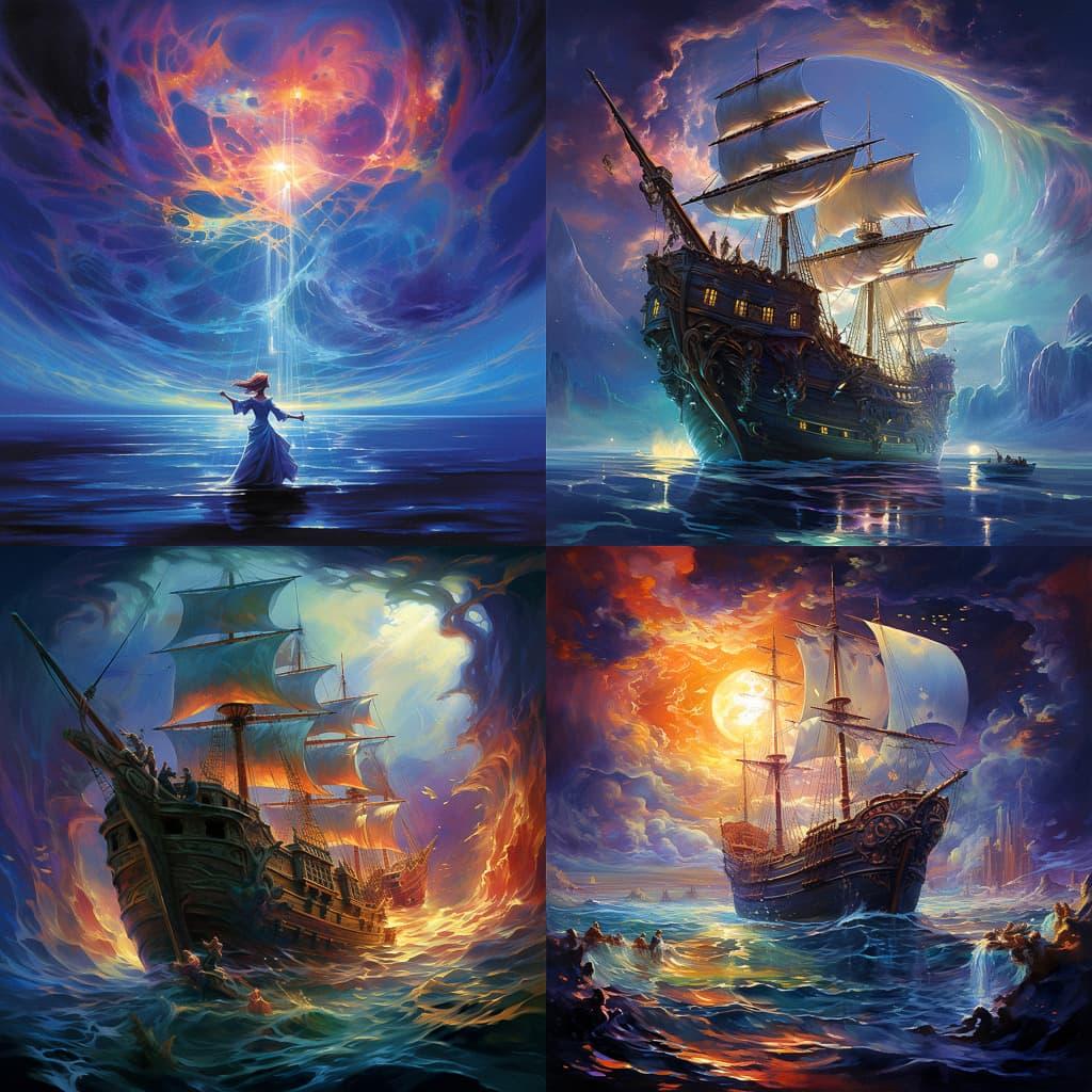 John Pitre style, Midjourney V5.2, render 1 of 4