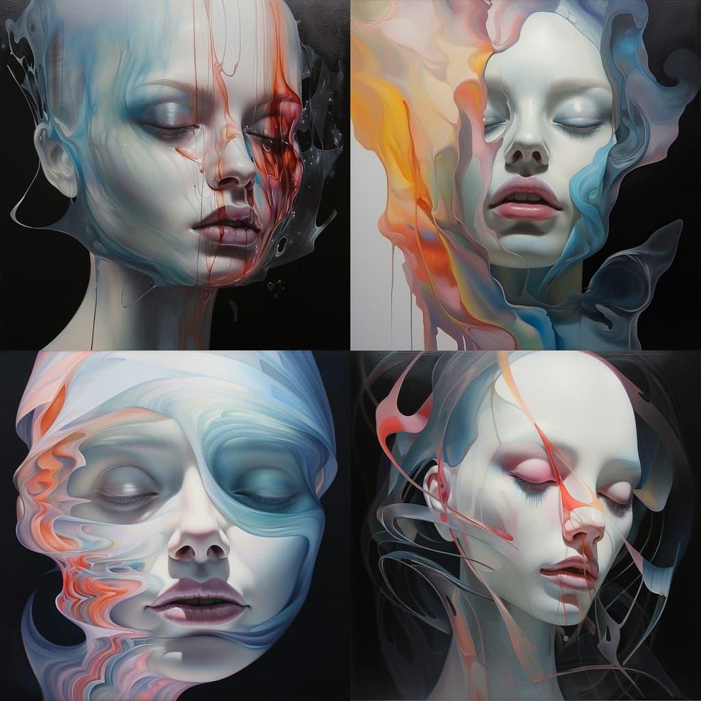 John Reuss style, Midjourney V5.2, render 1 of 4