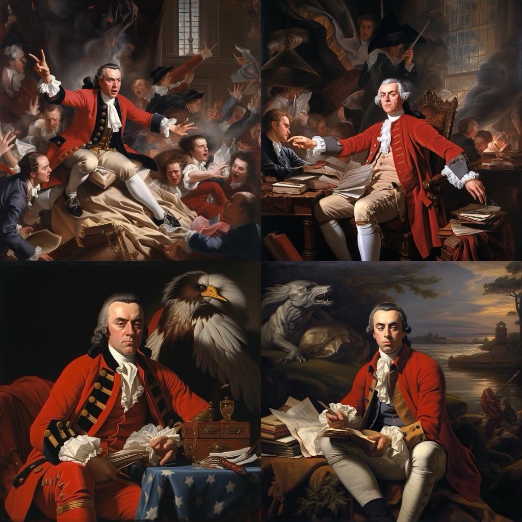 John Singleton Copley style, Midjourney V5.2, render 1 of 4