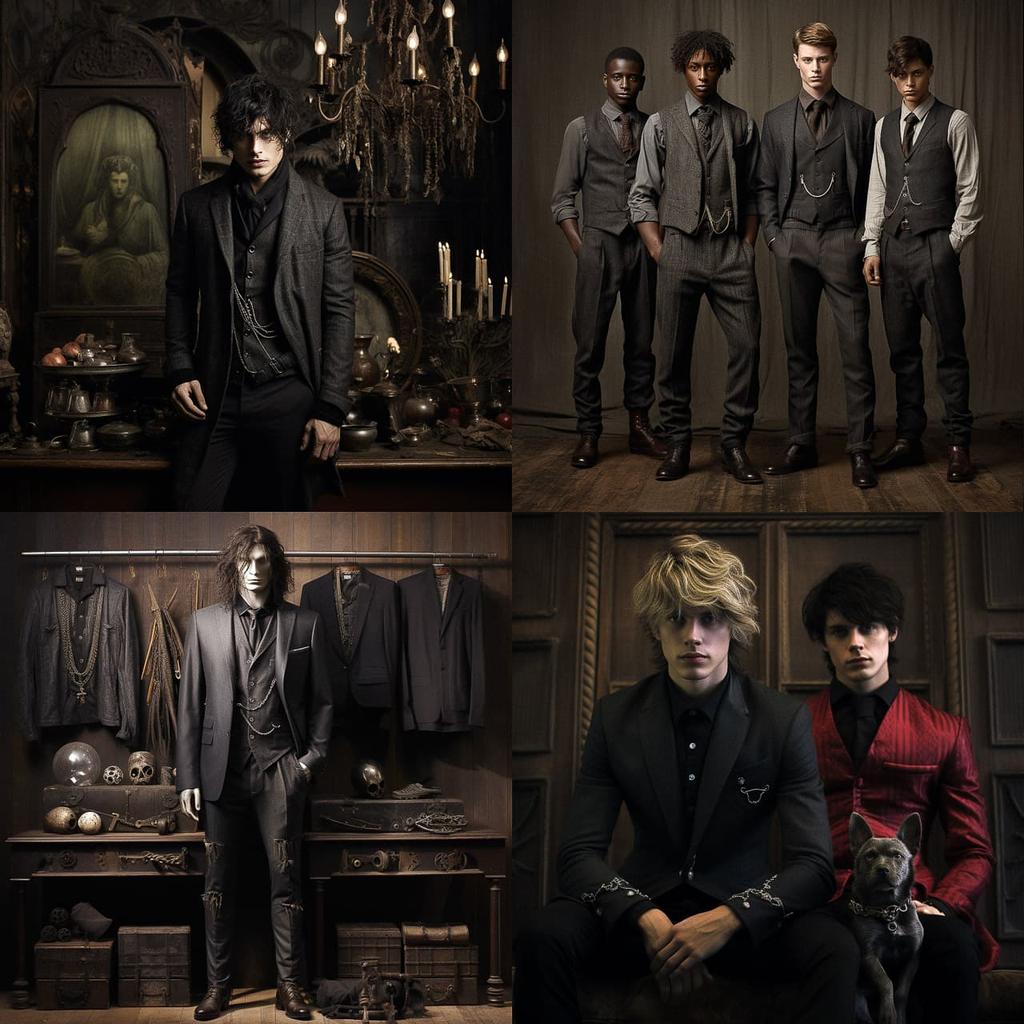 John Varvatos style, Midjourney V5.2, render 1 of 4