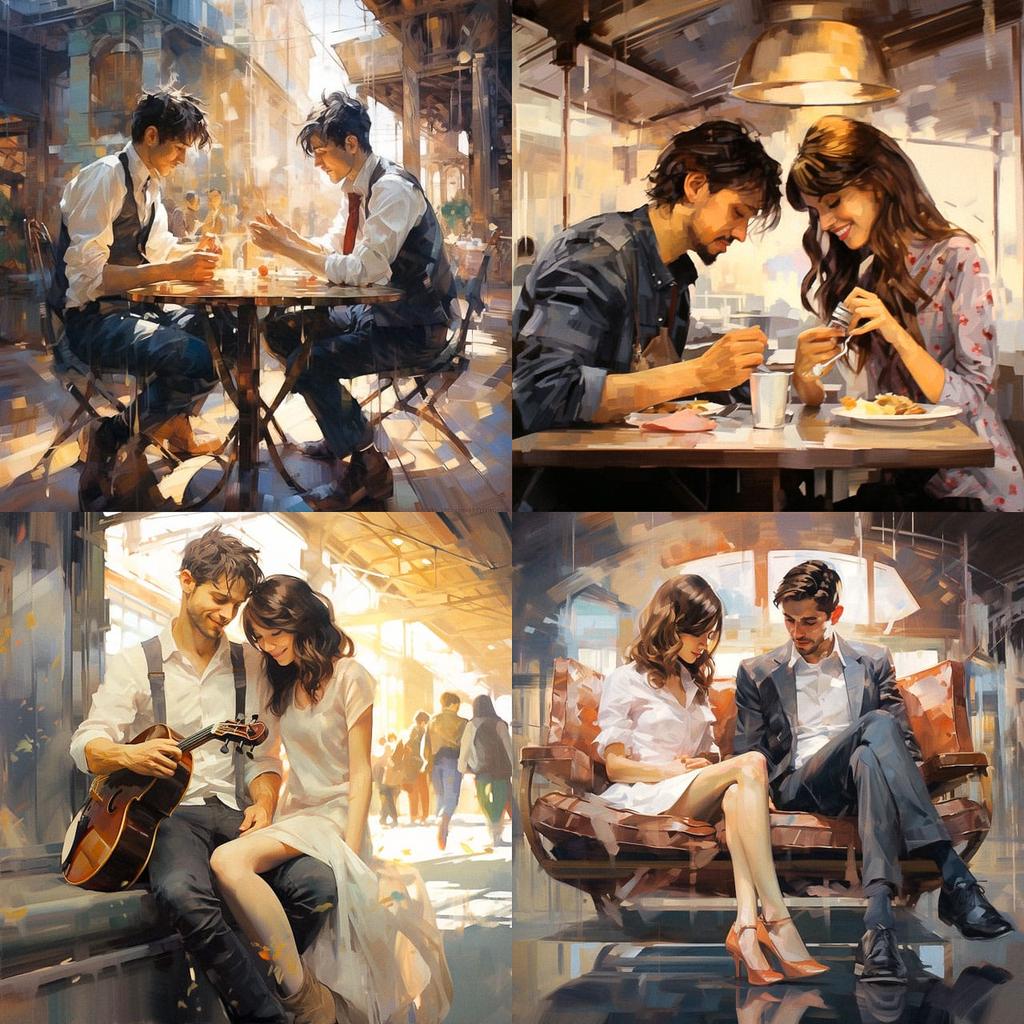Johnny Morant style, Midjourney V5.2, render 1 of 4